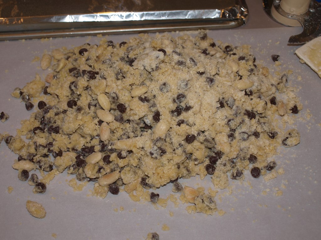 This is what it will look like when you turn it out onto the wax paper.